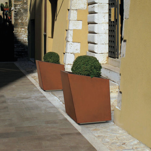 Fioriera in acciaio COR-TEN® - ALFA BETA GAMMA - METALCO - in lamiera d'acciaio / in acciaio inossidabile / in acciaio verniciato