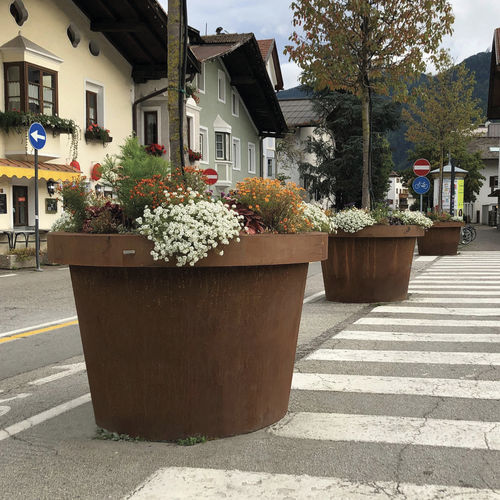 Fioriera in acciaio COR-TEN® - SIZE - METALCO - in lamiera d'acciaio / rotonda / ovale