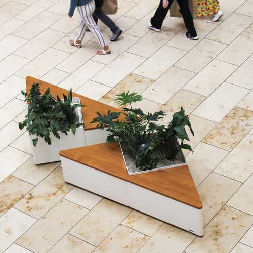 Fioriera in acciaio verniciato - TRIANGLE - METALCO - in legno compensato / triangolare / modulabile