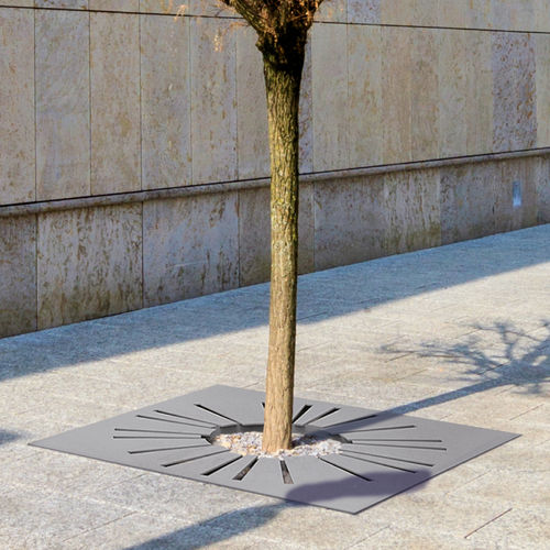 Griglia per alberi quadrata - SUNNY - METALCO - in acciaio inossidabile / in acciaio COR-TEN® / in lamiera d'acciaio
