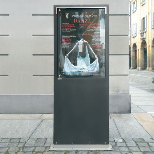 Totem di segnalazione - ICARO - METALCO - pubblicitario / a doppia faccia / da esterno