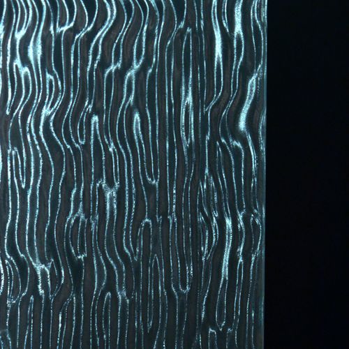 Pannello in vetro temprato - METAL RIPPLE HOLOGRAPHIC  - Avant Art Architectural Glass, Inc. - laminato / testurizzato / 3D