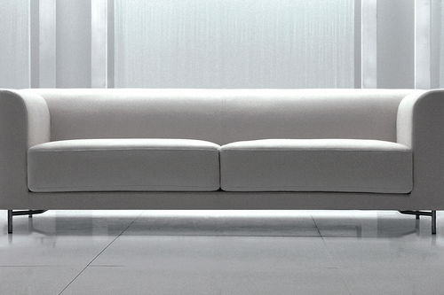 Divano contemporaneo - BRERA - ferlea - in cotone / bianco / per uso contract