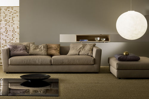 Divano contemporaneo - H01 - ferlea - in cotone / beige / per uso contract