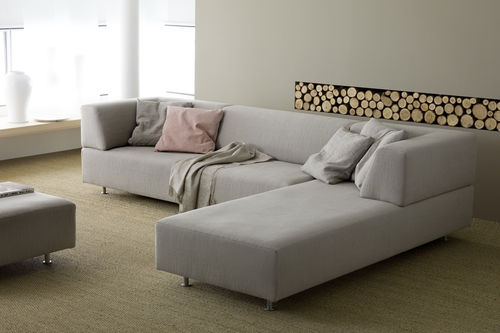 Divano d'angolo - OPEN - ferlea - contemporaneo / in poliestere / grigio