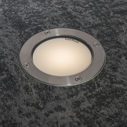 Luce Da Incasso A Pavimento Gemini Velvet Lumteam Led Rotonda