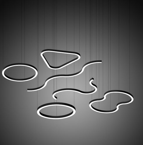 Luce a sospensione - CASSIOPÉE - SFEL - LED / lineare / circolare