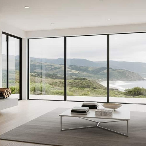 Vetrata scorrevole - ARTISAN 934 - Capral Aluminium - scorrevole impilabile / in alluminio / con struttura in alluminio