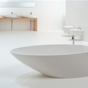 Vasca da bagno ovale - TOVA205 - GSG Ceramic Design - da appoggio / per ambiente abitativo / in Pietraluce®