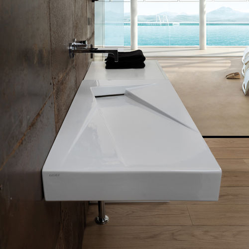 Lavabo da appoggio - LAOZ - GSG Ceramic Design - in ceramica / lucido / finitura opaca