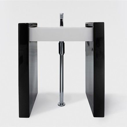 Lavabo autoportante - BXLACOL60FS - GSG Ceramic Design - in CrystalTech® / lucido / finitura opaca