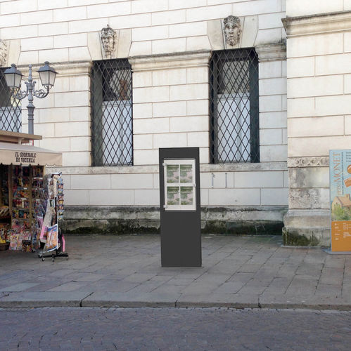 Totem pubblicitario - MESSAGE MONO-FACE - LAB23 - per spazio pubblico