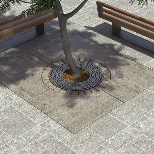 Griglia per alberi rotonda - LAB.SP.005 - LAB23 - in acciaio galvanizzato