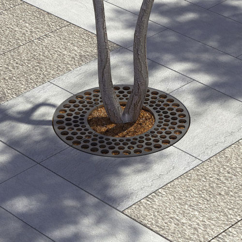 Griglia per alberi rotonda - LAB.SP.004 - LAB23 - in acciaio galvanizzato