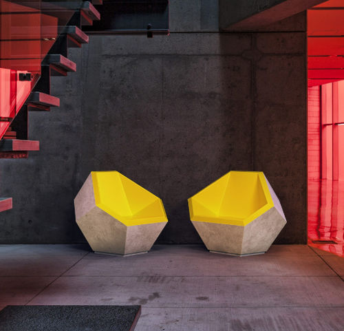 Sedia da giardino contemporanea - FUKSAS COLLECTION - LAB23 - da esterno / in materiale composito / per uso residenziale
