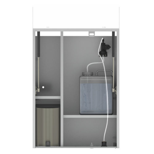 Mobile da bagno con dispenser di sapone - SA - Stern Engineering Ltd. - con asciuga mani integrato / tutto in uno / con asciugamani