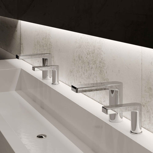 Miscelatore con dispenser di sapone - BOREAL 1000 DUO - Stern Engineering Ltd. - per lavabo / da appoggio / elettronico