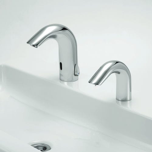 Miscelatore con dispenser di sapone - CLASSIC 1000 DUO - Stern Engineering Ltd. - per lavabo / da appoggio / elettronico