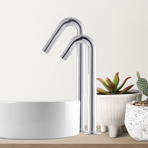 Miscelatore con dispenser di sapone - CSABA PLUS DUO - Stern Engineering Ltd. - per lavabo / da piano / elettronico