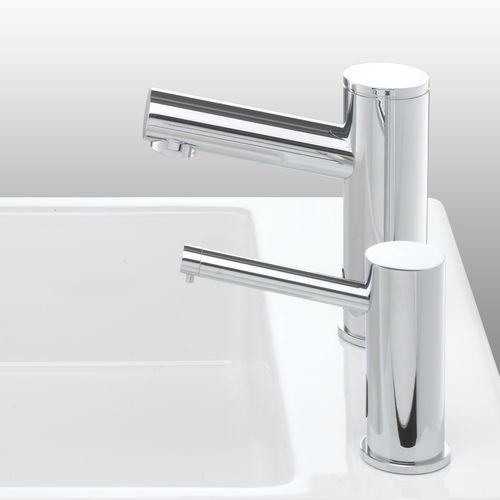 Miscelatore con dispenser di sapone - ELITE DUO - Stern Engineering Ltd. - per lavandino / da appoggio / elettronico