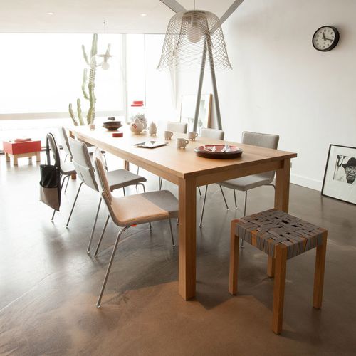 Sgabello contemporaneo - BERLAGE - Gispen - in rovere / in tela