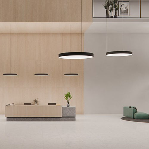 Luce a sospensione - LUNA-P ROD G2  - GLAMOX - LED / rotonda / IP20