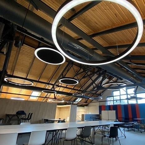 Luce a sospensione - FX65 FLOW - GLAMOX - LED / circolare / IP20