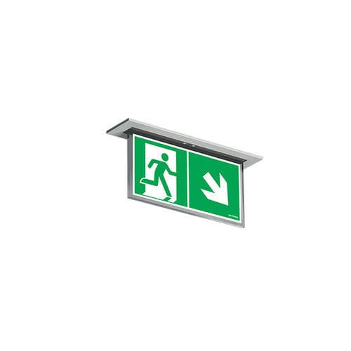 Illuminazione di emergenza da incasso a soffitto - VERSO-R - GLAMOX - rettangolare / LED / in plastica