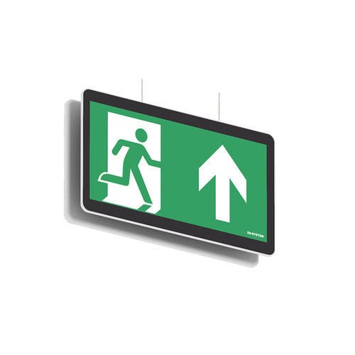 Illuminazione di emergenza sospesa - ARIS-P - GLAMOX - rettangolare / LED / in policarbonato