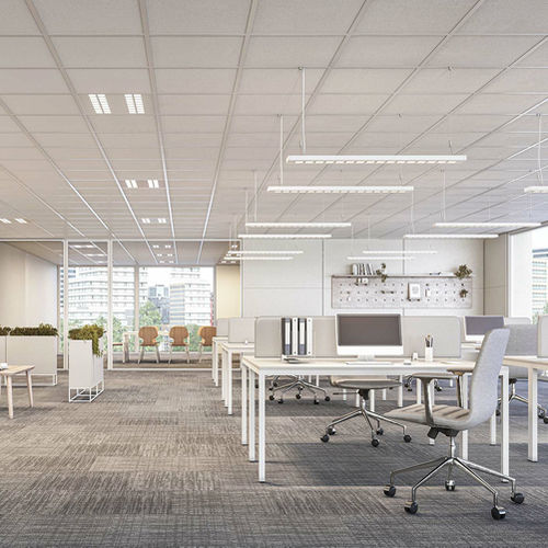 Luce a sospensione - C77-PR - GLAMOX - LED / rettangolare / in altezza