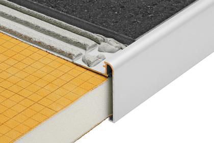 Profilo di finitura in alluminio - SCHLUTER®-RONDEC-STEP - Schluter Systems - per piastrelle / dritto