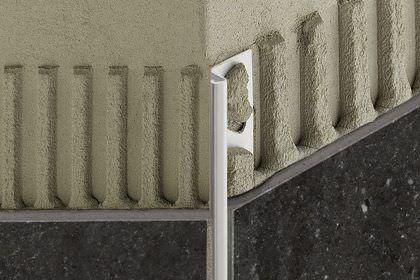 Profilo di finitura in acciaio inossidabile - SCHLUTER®-DECO-DE - Schluter Systems - per piastrelle / per angolo esterno