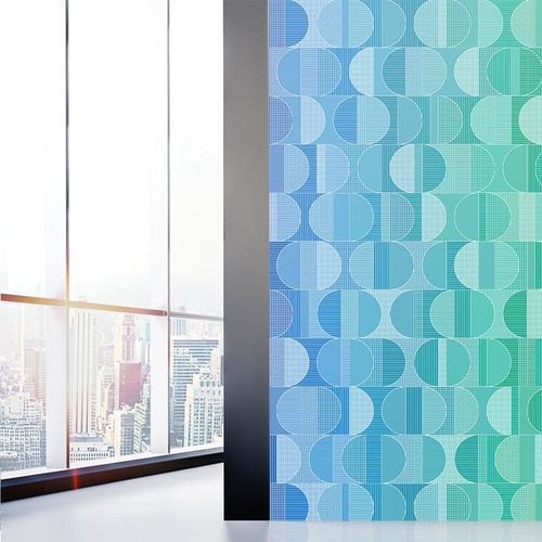 Pannello in vetro di sicurezza - HALF MOON - Skyline Design - laminato / temprato / decorato