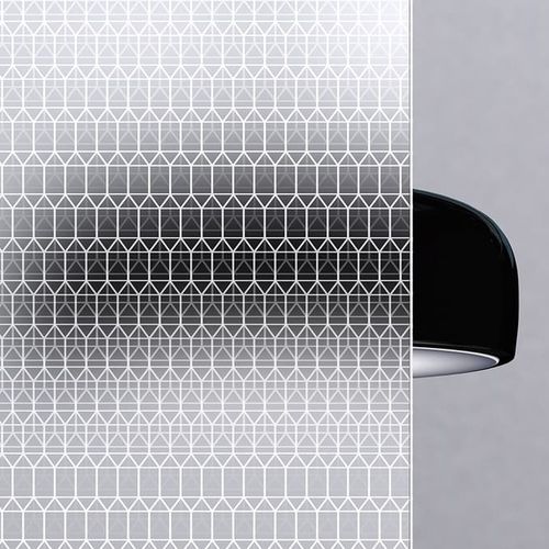 Pannello in vetro di sicurezza - ANGLED MESH - Skyline Design - laminato / temprato / decorato