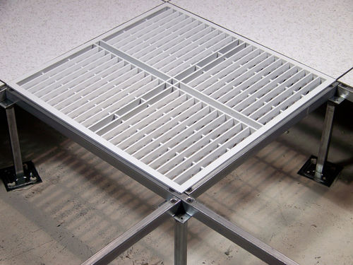 Pavimento sopraelevato in alluminio - DIRECTAIRE® - Tate Access Floors - da interno / perforato