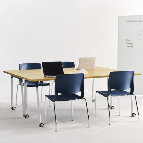 Tavolo per corsi di formazione contemporaneo - THESIS  - Teknion - in laminato / in legno / in vetro