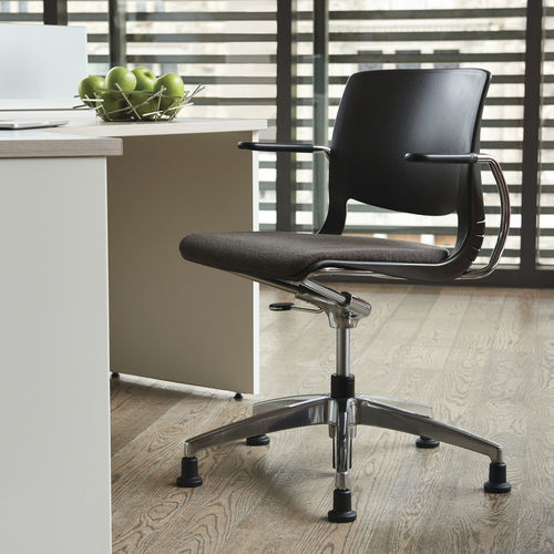 Poltrona da ufficio contemporanea - VARIABLE - Teknion - in alluminio / in plastica / ad altezza regolabile