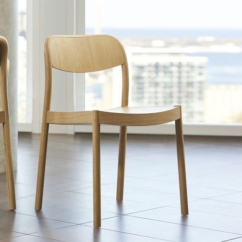 Sedia contemporanea - LARU - Teknion - da interno / in rovere / in legno compensato