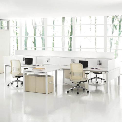Scrivania per open space - INTERPRET - Teknion - da terra / da 2 persone / da 6 persone