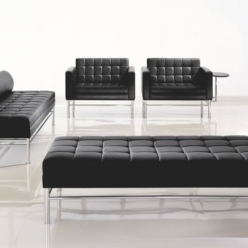 Poltrona contemporanea - AEGIS - Teknion - in tessuto / in pelle / contract
