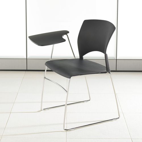Sedia da conferenza contemporanea - VOLUME - Teknion - da interno / in plastica / con supporto in metallo