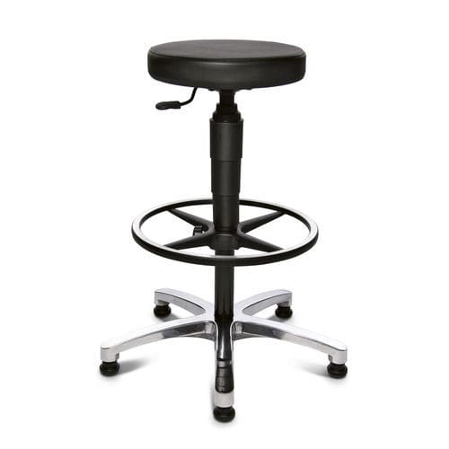 Sgabello contemporaneo - TEC 70 - Topstar - in pelle / con supporto in metallo / con rotelle