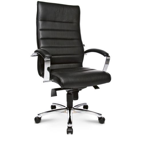 Poltrona direzionale contemporaneo - TD LUXE 10 - Topstar - in pelle / in metallo / con schienale alto
