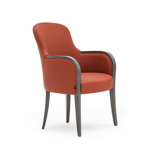 Poltrona contemporanea - EUFORIA 00132 - Montbel - in tessuto / in pelle / in legno massiccio
