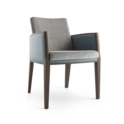 Sedia contemporanea - NEWPORT 01831 - Montbel - da interno / in tessuto / con supporto in legno massiccio