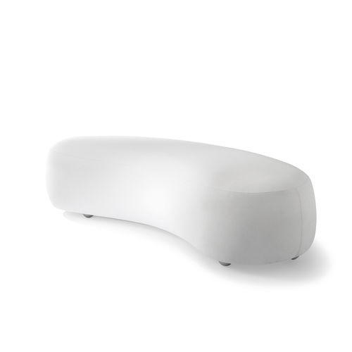 Divanetto imbottito contemporaneo - EUFORIA SYSTEM 00173DX - Montbel - in tessuto / in pelle / con supporto in plastica