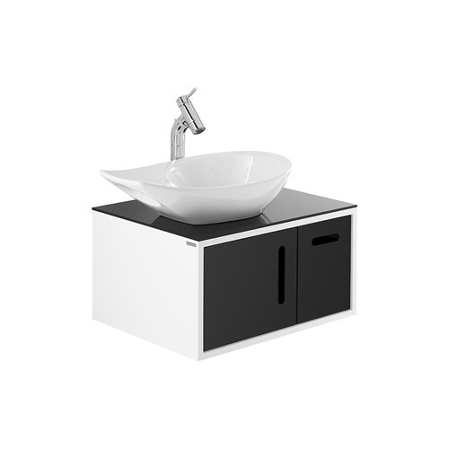Mobile lavabo sospeso - JOIN: 6440006  - Sanindusa - in MDF / in vetro temprato / contemporaneo