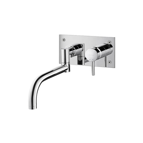 Miscelatore da parete - TUBE  - Sanindusa - da incasso / in ottone / da cucina