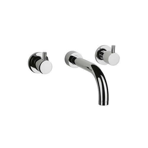 Miscelatore doppio comando per lavabo - TUBE  - Sanindusa - da incasso / da parete / in ottone