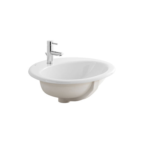Lavabo da incasso - PARIS - Sanindusa - in ceramica / ovale / 1 foro